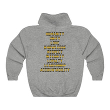 Load image into Gallery viewer, Hulkrilla&#39;s Gold and Black Unisex Heavy Blend™ Hooded Sweatshirt
