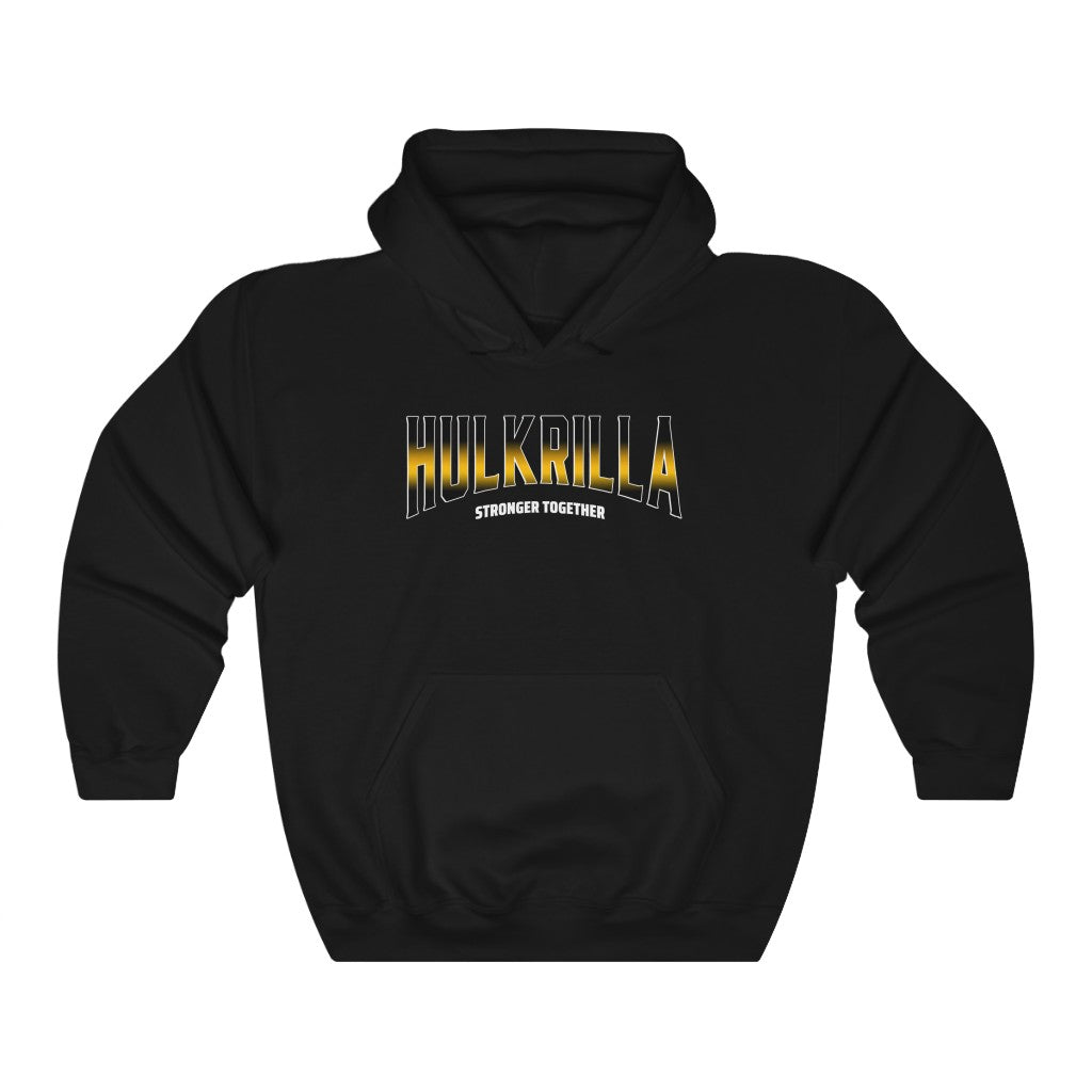 Hulkrilla's Gold and Black Unisex Heavy Blend™ Hooded Sweatshirt