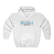Load image into Gallery viewer, Hulkrilla&#39;s Baby Blue and White Unisex Heavy Blend™ Hooded Sweatshirt
