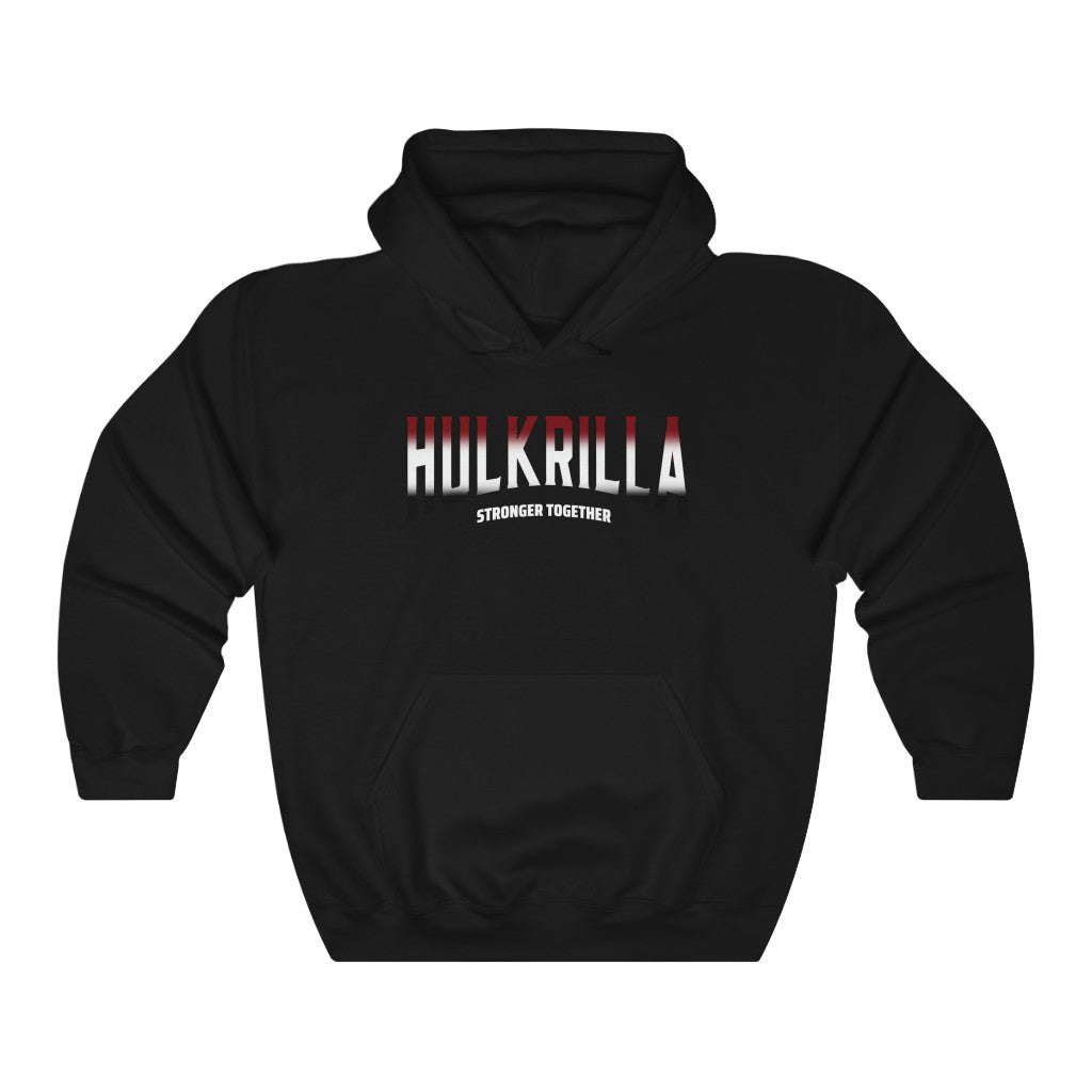 Hulkrilla's Burgundy and Black Unisex Heavy Blend™ Hooded Sweatshirt