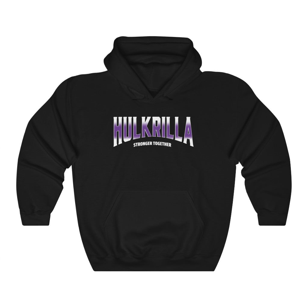 Hulkrilla's Purple and Black Unisex Heavy Blend™ Hooded Sweatshirt